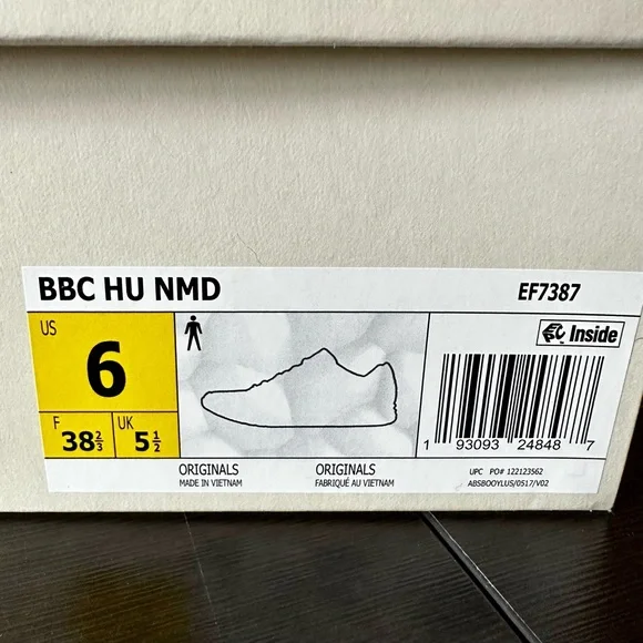 adidas Originals BBC "Digijack" Hu NMD Size 6